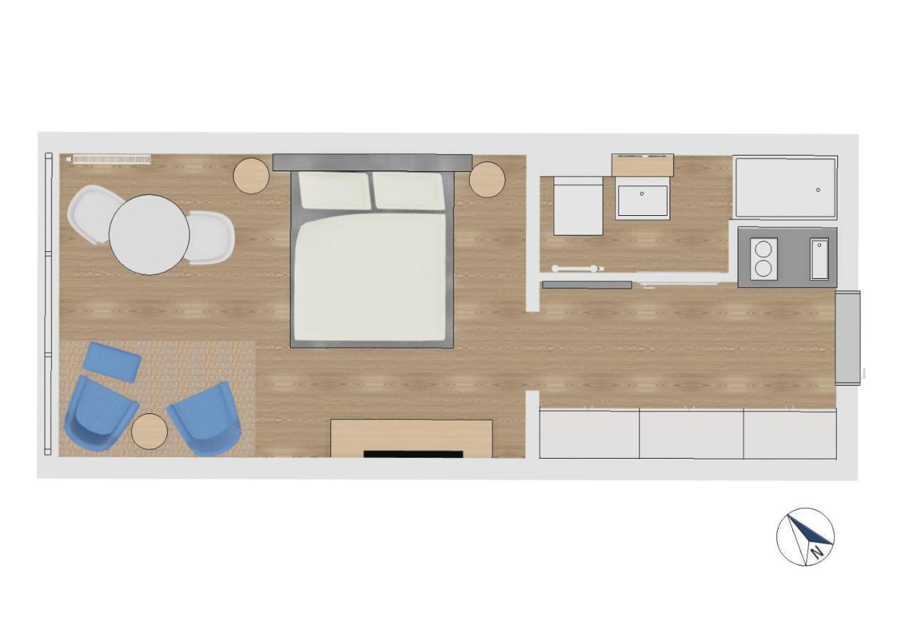 Fewo1846 Intermar - Marina Del Rey - Elegantes Studioapartment Mit Meerblick Und Eigenem Strandkorb Lyksborg Eksteriør billede